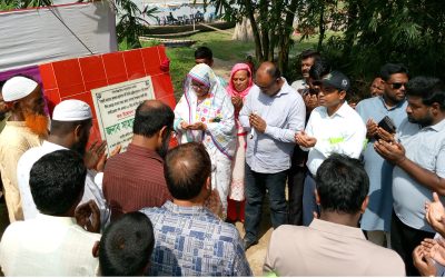 সোনাতলায় ১৬ কোটি টাকা ব্যয়ে নদীর তীর রক্ষা কাজের উদ্বোধন করলেন এমপি সাহাদারা মান্নান