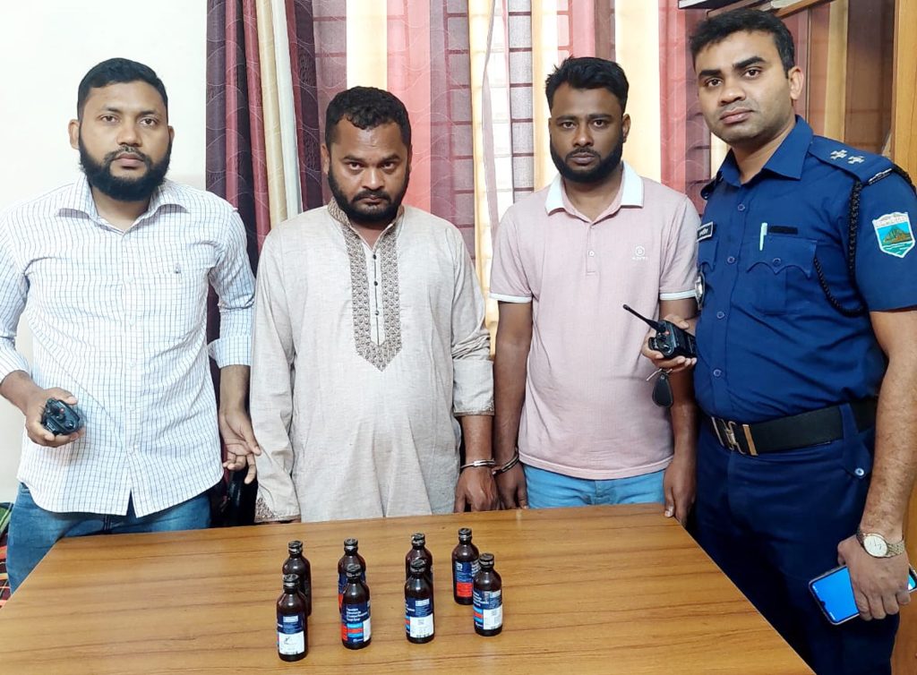 সিরাজগঞ্জে ফেন্সিডিলসহ স্বেচ্ছাসেবক লীগের সাধারণ সম্পাদক জেল হাজতে