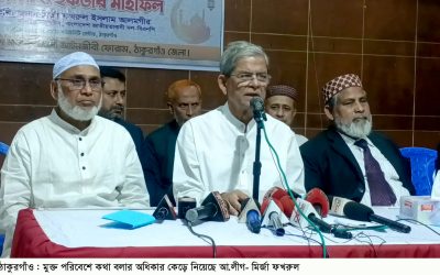 দুই যুগ ধরে দেশের সংবিধানকে ধ্বংস করেছে আ.লীগ —মির্জা ফখরুল