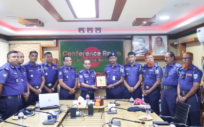 কুড়িগ্রাম ট্রাফিক বিভাগের সার্জেন্ট ভিকটর দেবনাথ’র বদলিতে বিদায় সংবর্ধনা