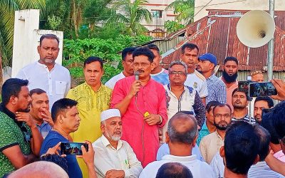 কাউখালীতে সহিংসতা রোধে বিএনপি’র বিক্ষোভ মিছিল ও সমাবেশ