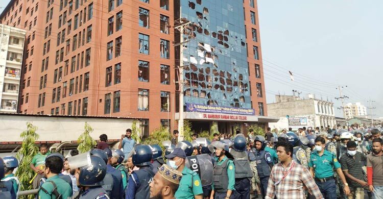 তিন কলেজের শিক্ষার্থীদের সংঘর্ষ; আহত ৮