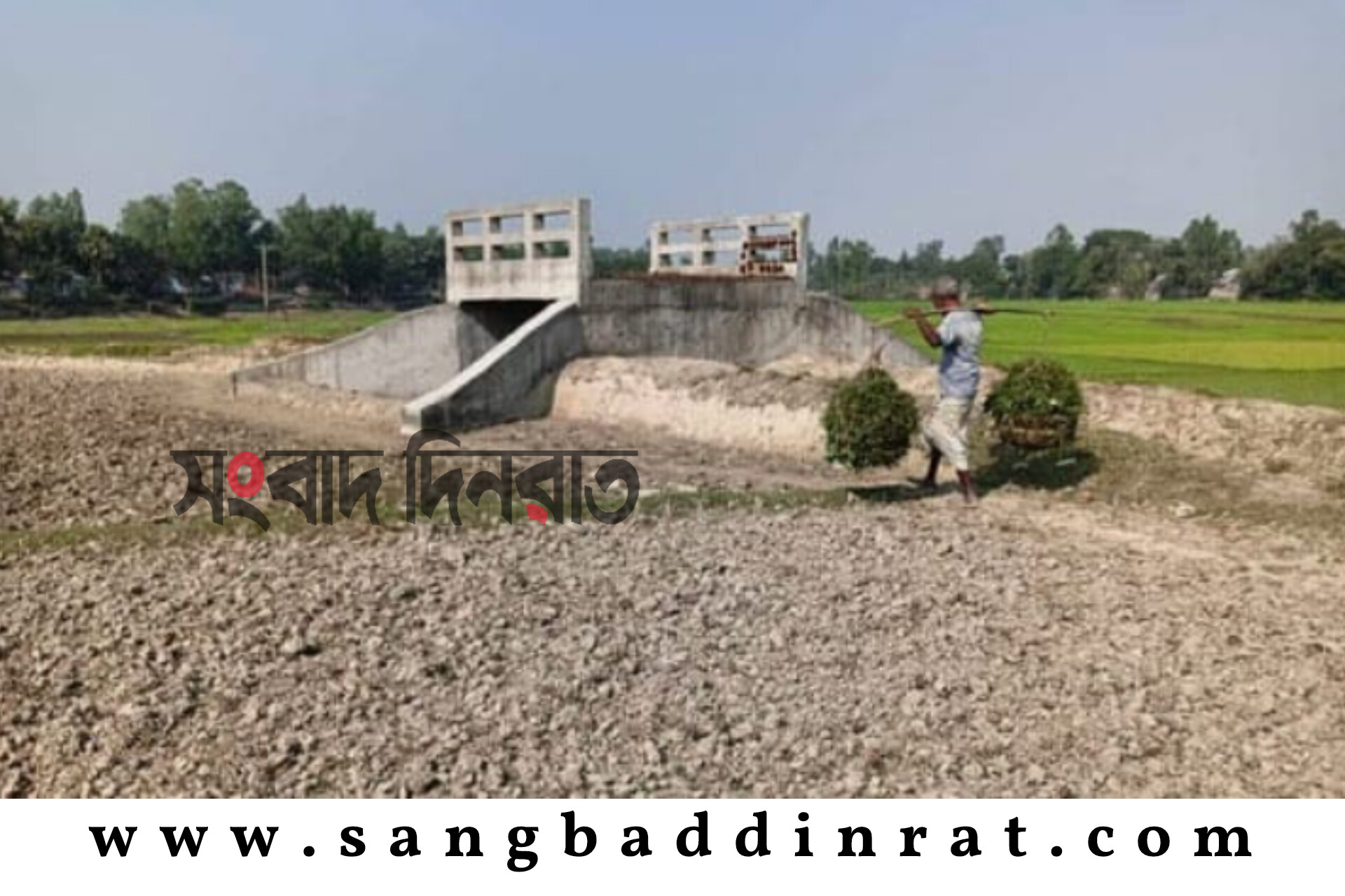 বগুড়ায় সড়কের কাজ রেখে ঠিকাদারের পলায়ন; দুর্ভোগে এলাকাবাসী