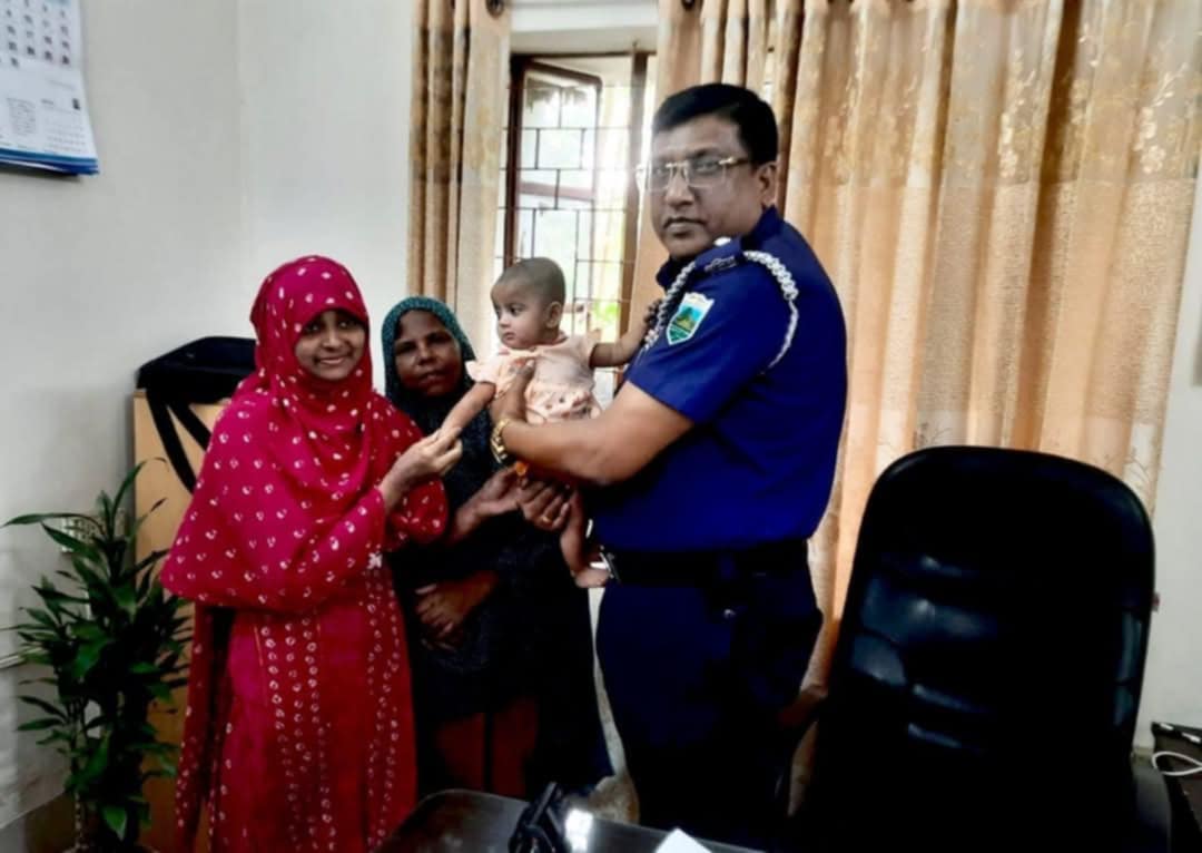 সিরাজগঞ্জে অপহৃত ৮ মাসের শিশু উদ্ধার, গ্রেফতার ২