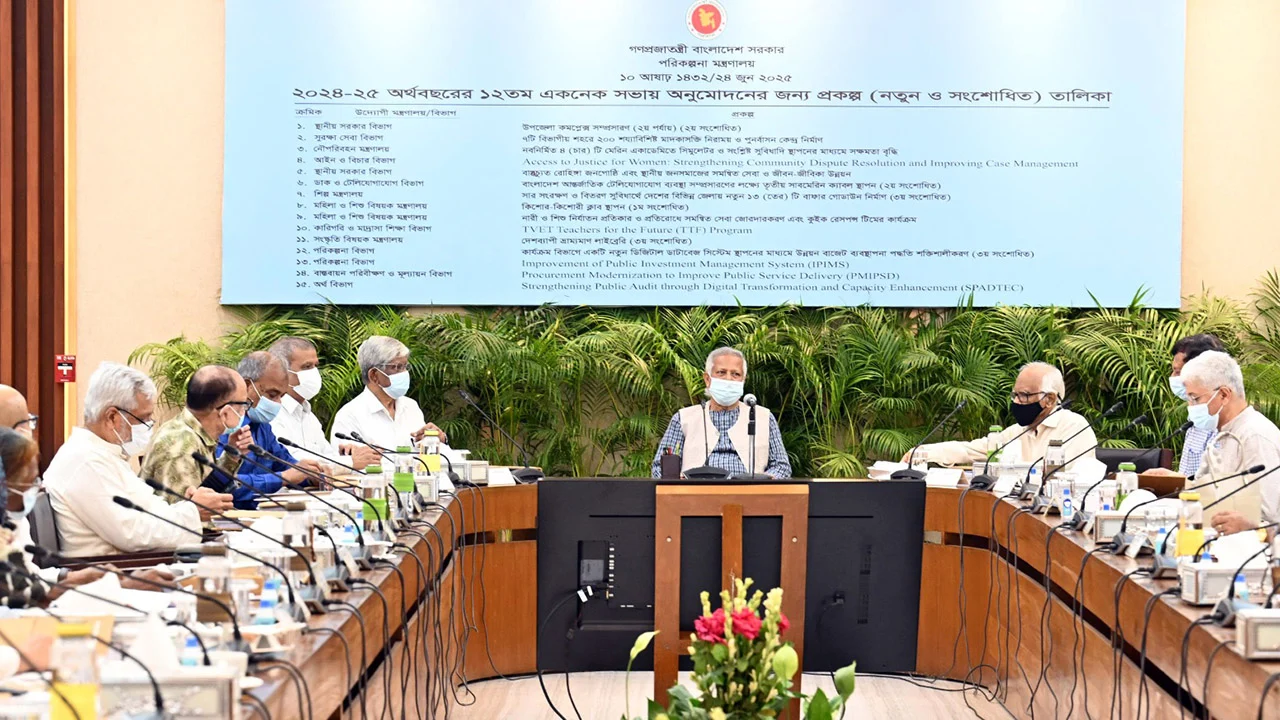 ৮৯৭৪ কোটি টাকার ১৭ প্রকল্প একনেকে অনুমোদন